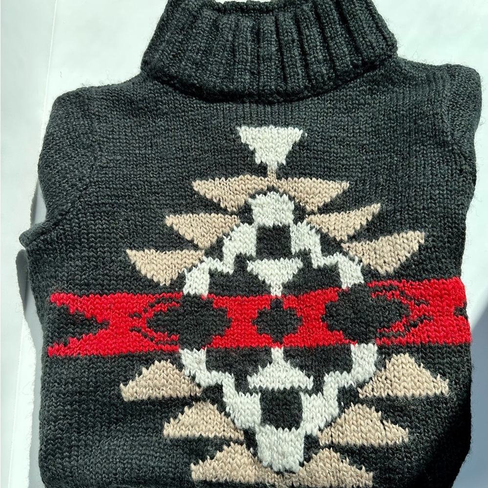 Hollister, Women’s Small, Black Mock Neck, Crop Sweater